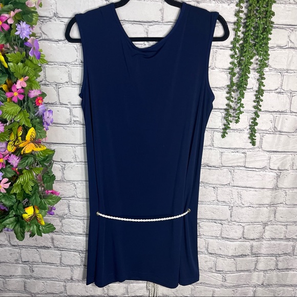 °🌼3/$30🌼Dream Beach Sleeveless Blue Mini Dress  Size XL - Picture 12 of 16
